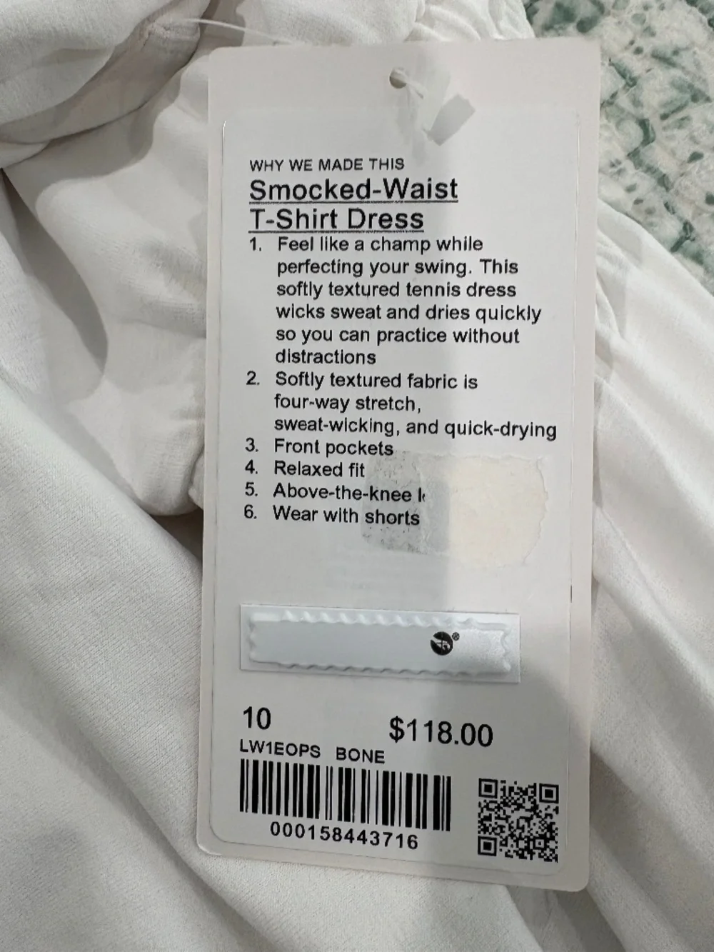Lululemon Smocked waist t shirt dress